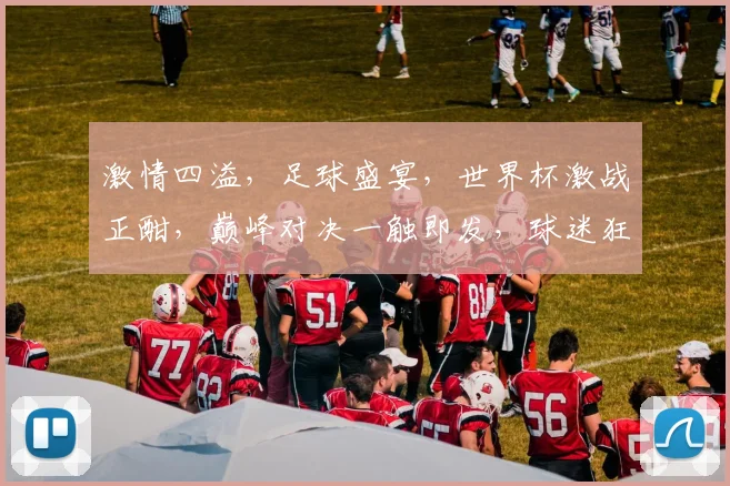 激情四溢，足球盛宴，世界杯激战正酣，巅峰对决一触即发，球迷狂欢不容错过